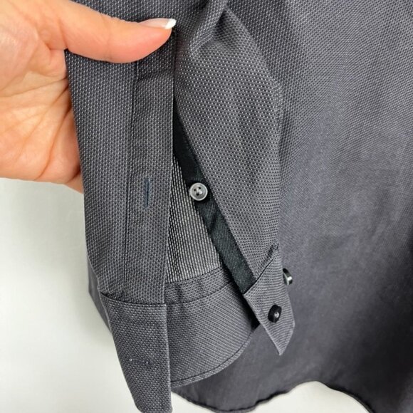 Hugo Boss Men's Slim Fit Charcoal Grey Dress Shirt - Picture 8 of 8